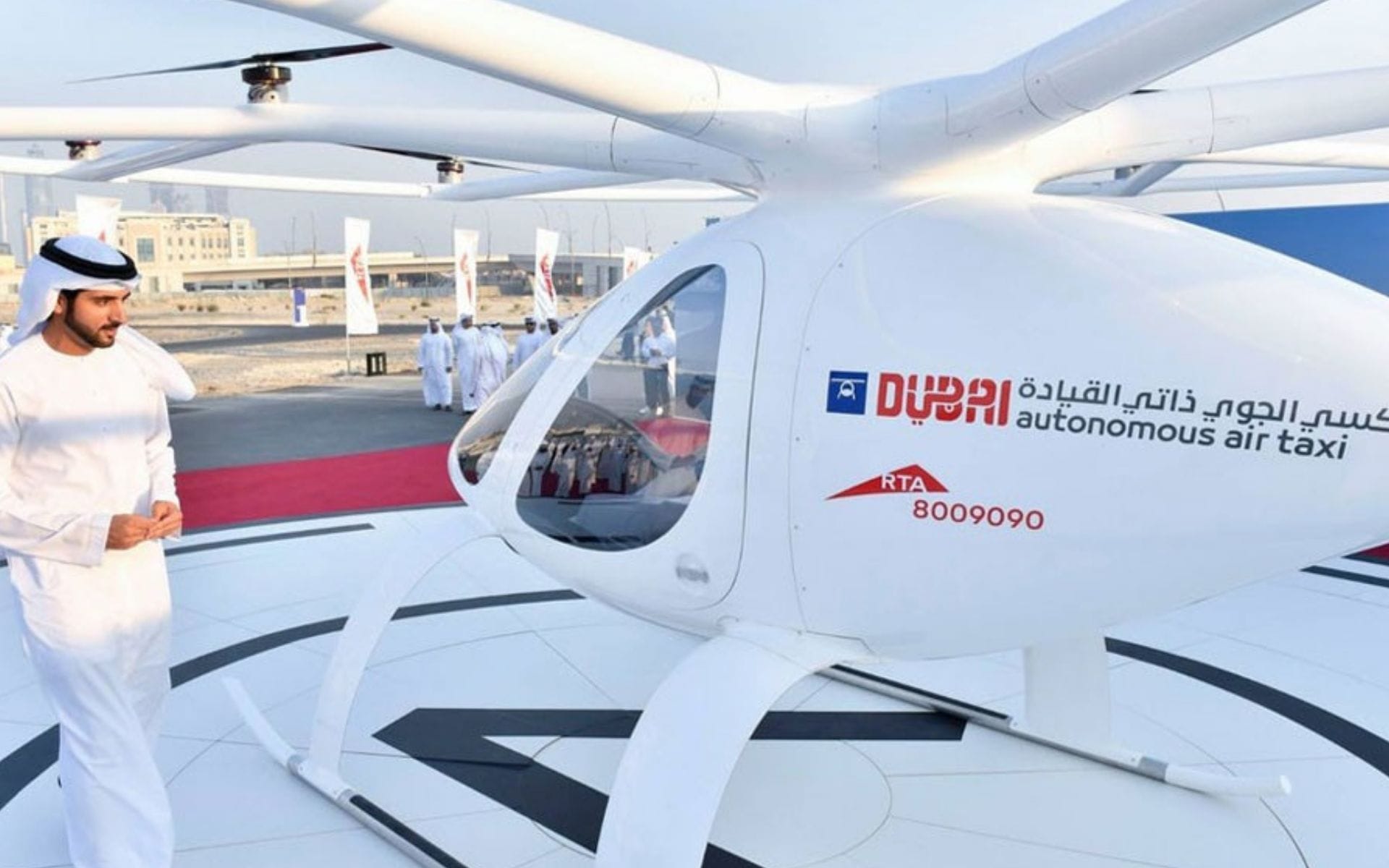 Dubái revoluciona la movilidad: inicia la construcción de taxis voladores