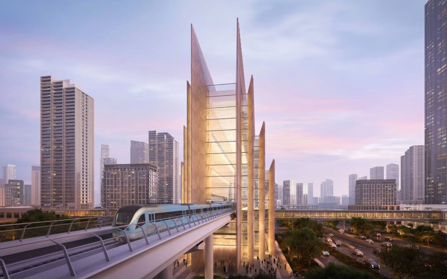 Metro Blue Line: el nuevo motor del auge inmobiliario en Dubái